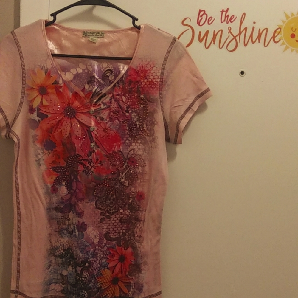 energé world wear Floral Bling Top